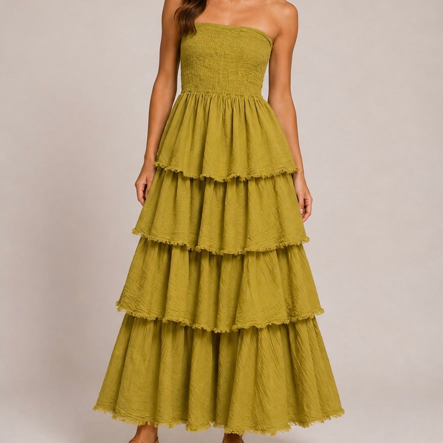 VESTIDO DE FOLHOS CAI CAI