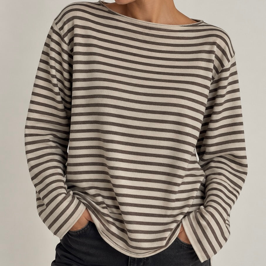 CAMISOLA DE MALHA ÀS RISQUINHAS