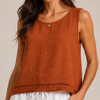BLUSA DE CAVAS DE LINHO