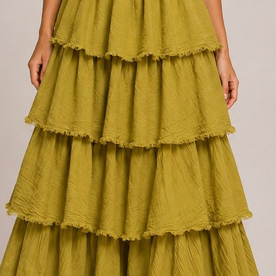 VESTIDO DE FOLHOS CAI CAI
