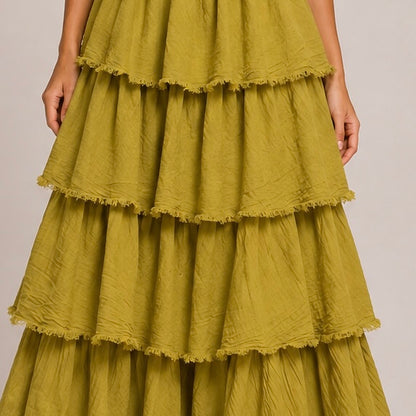 VESTIDO DE FOLHOS CAI CAI