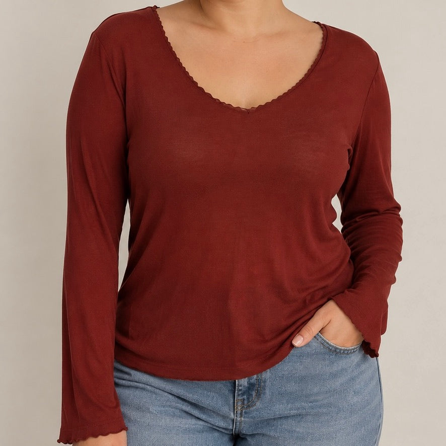 CAMISOLA BÁSICA MANGA COMPRIDA