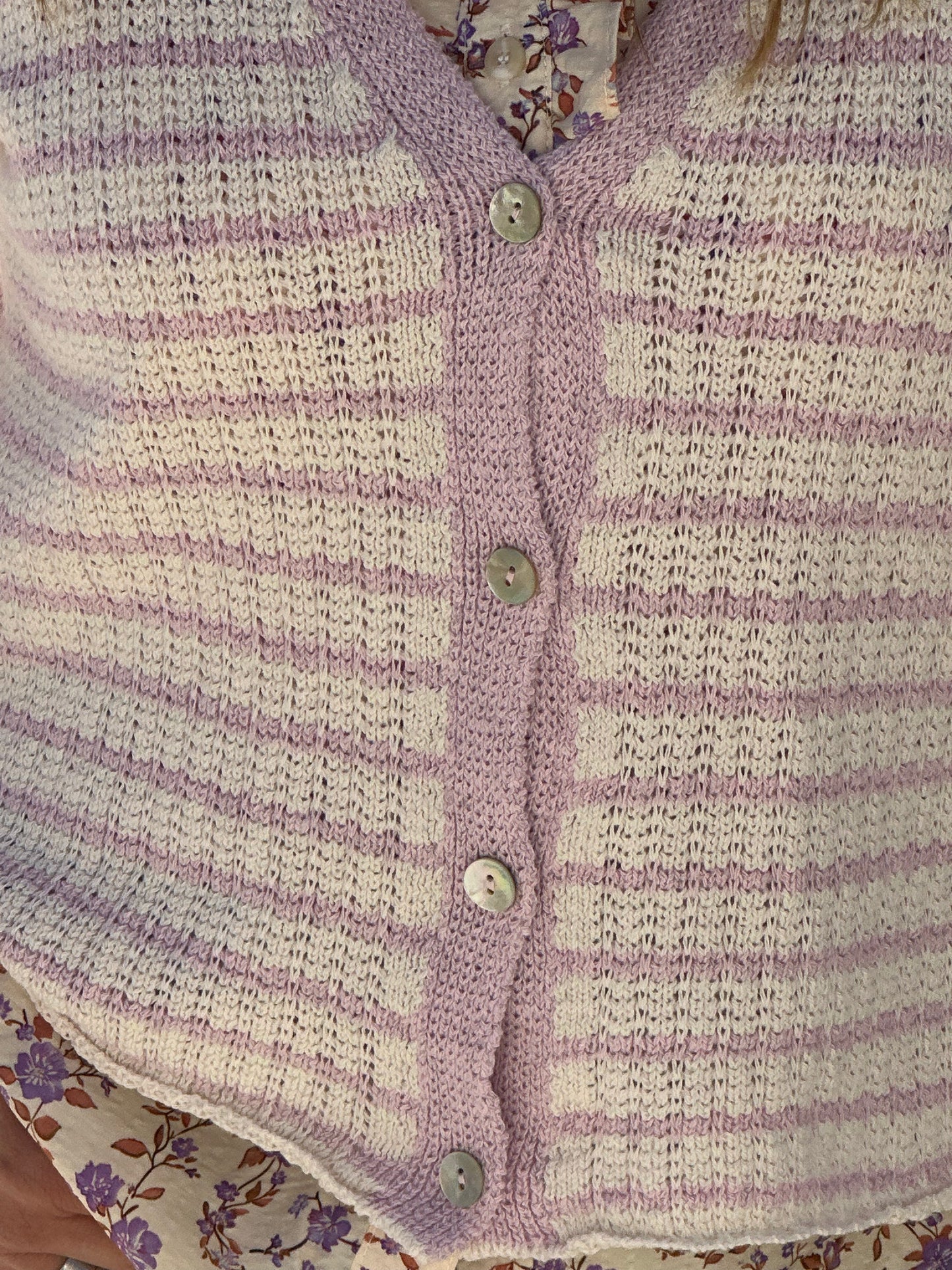 CARDIGAN DE LINHA DE ALGODÃO