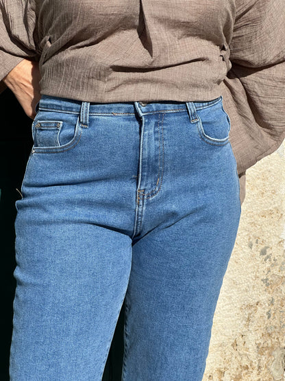 CALÇAS DE GANGA MILE MOM FIT