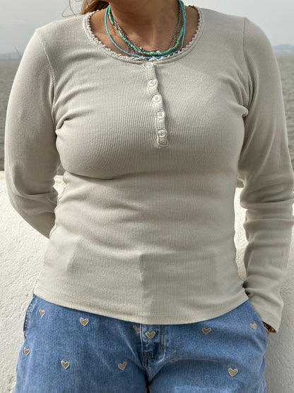 CAMISOLA BÁSICA MANGA COMPRIDA