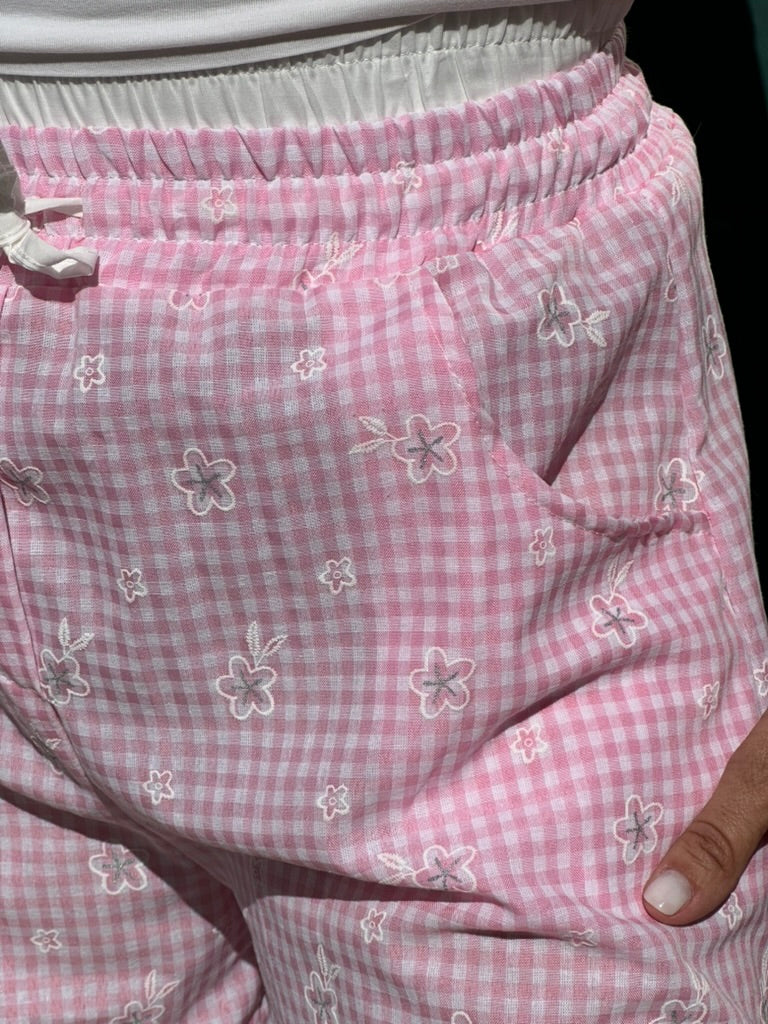 CALÇAS COM CINTURA DUPLA