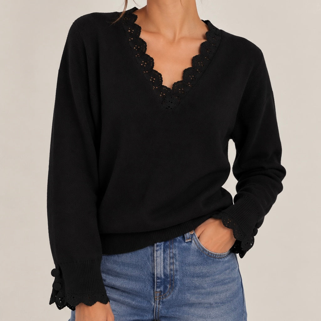 CAMISOLA DE MALHA COM RENDA