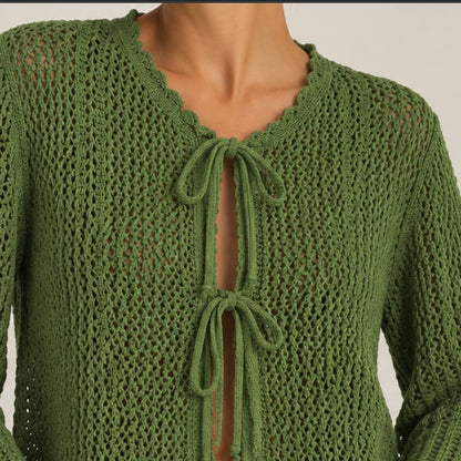 CASAQUINHO DE CROCHE PERGURADA