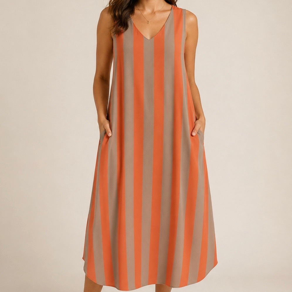 VESTIDOS MALHA FRIA COM BOLSOS - VARIADOS