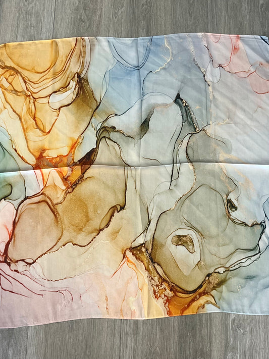 LENÇOS MARMORIZADOS