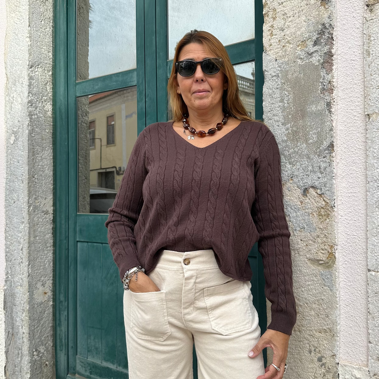 CAMISOLA DE MALHA COM TORCIDOS