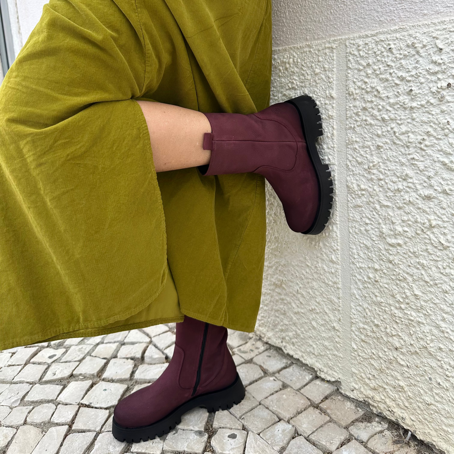 BOTIM DE SOLA GROSSA EM NOBUCK