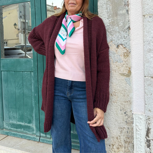 CASACO COMPRIDO DE MALHA