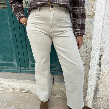 CALÇAS DE GANGA RETAS