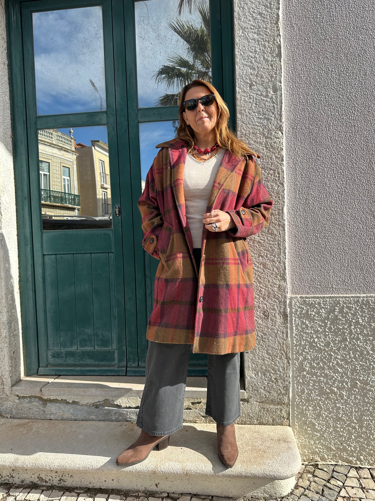 CASACO COMPRIDO XADREZ