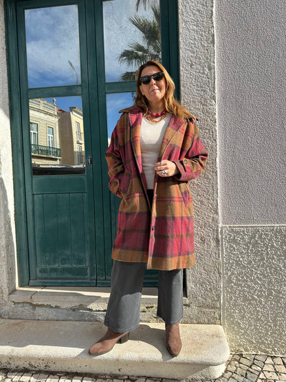 CASACO COMPRIDO XADREZ