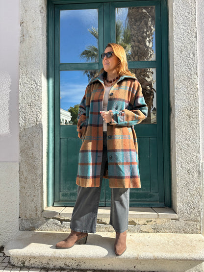 CASACO COMPRIDO XADREZ