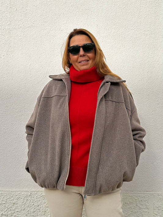 CASACO CURTO CO BOLSOS