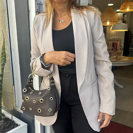 BLAZER BEGE - Pé Calçado