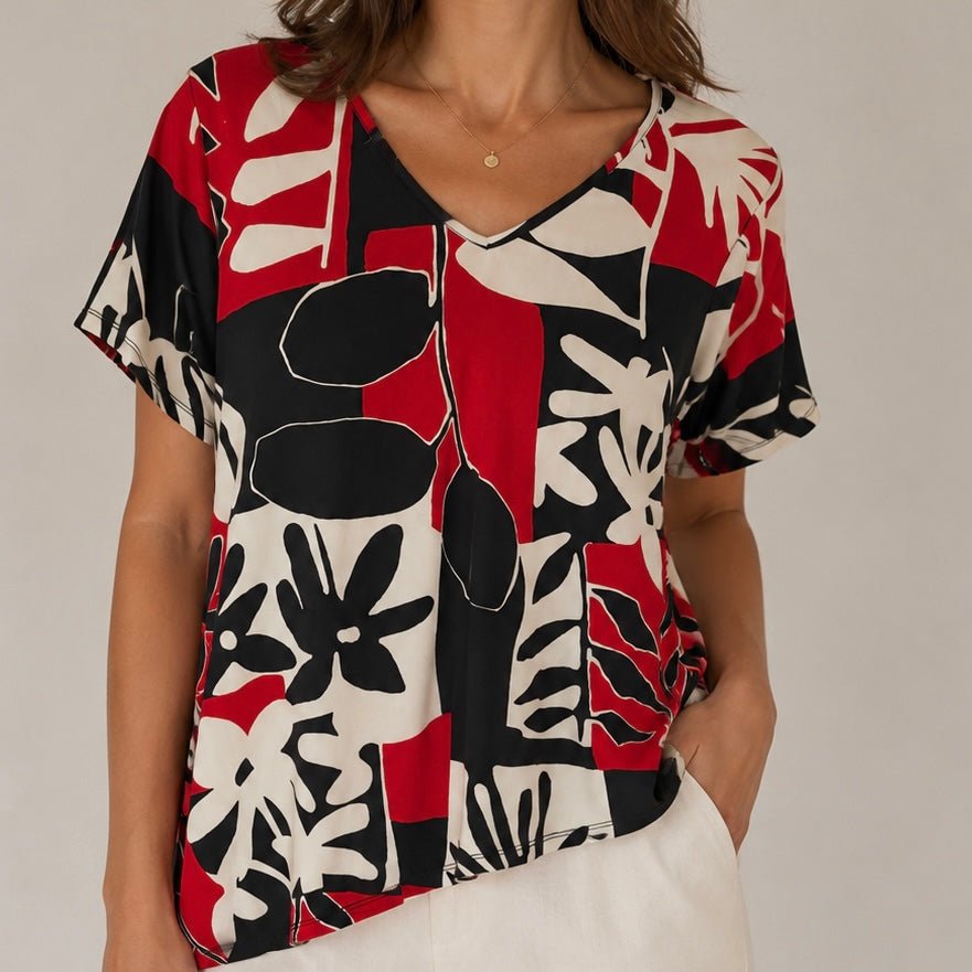 BLUSA ASSIMÉTRICA - Pé Calçado