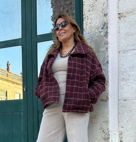 BOMBER DE FAZENDA BORDÔ - Pé Calçado