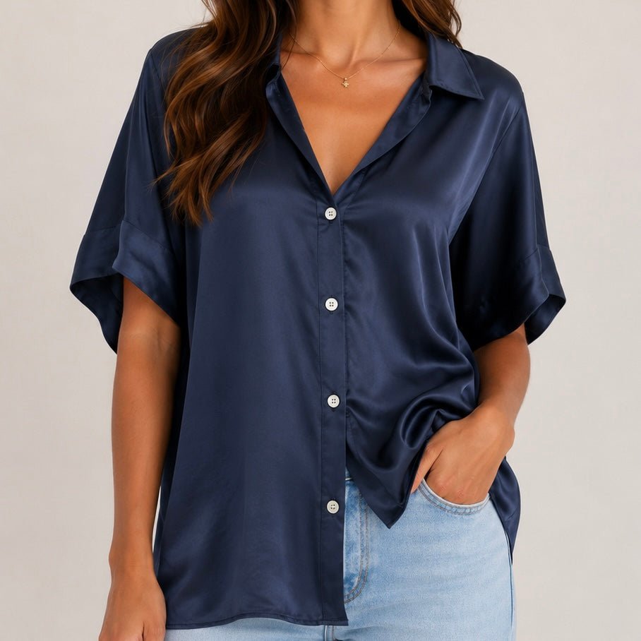 CAMISA ACETINADA - Pé Calçado