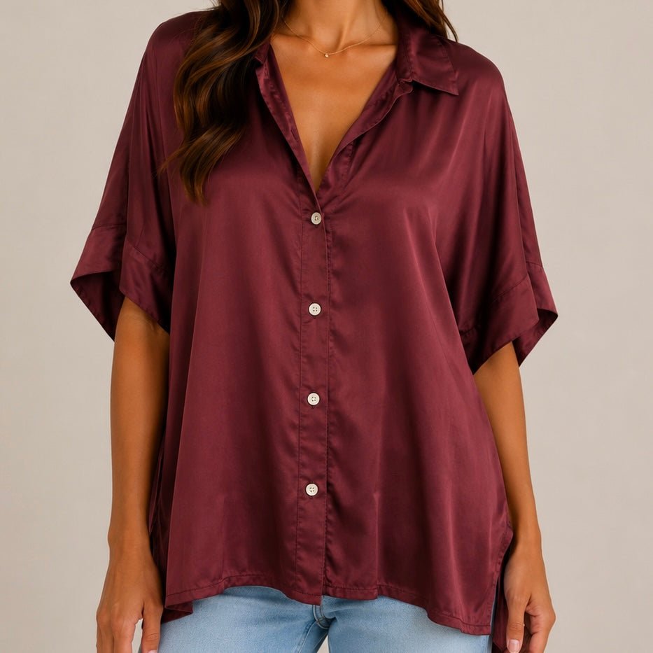 CAMISA ACETINADA - Pé Calçado