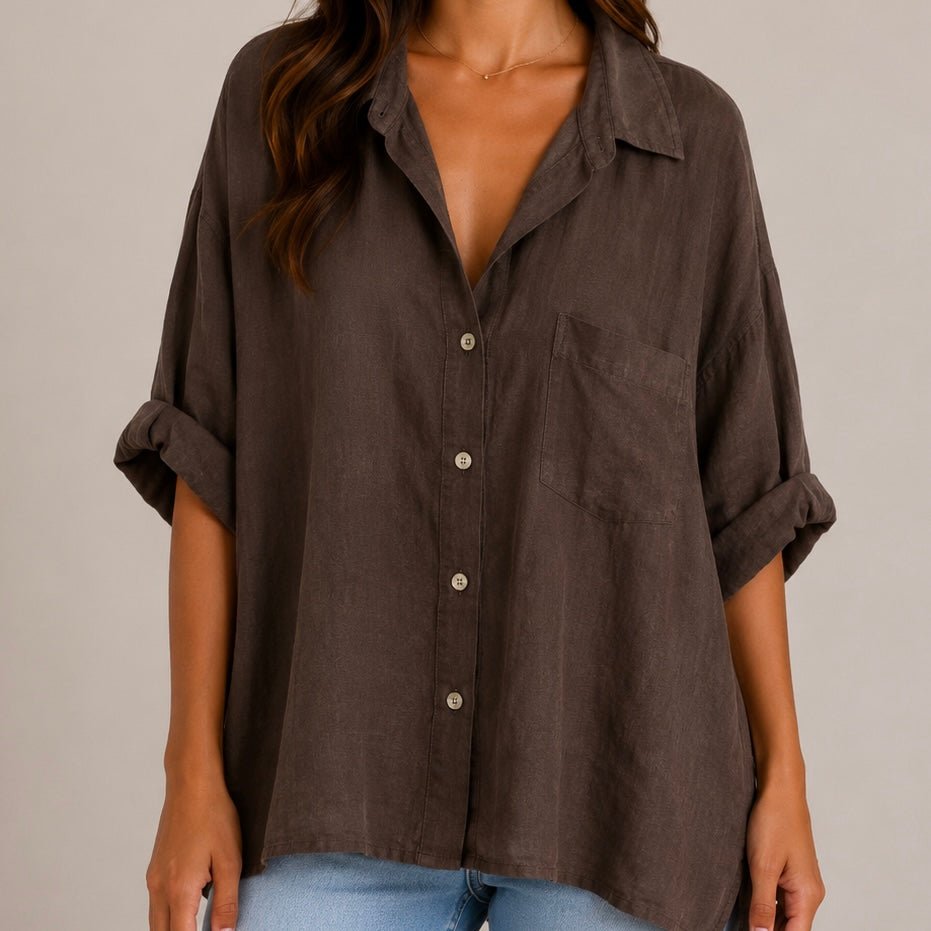 CAMISA DE LINHO - Pé Calçado