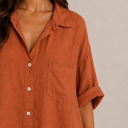 CAMISA DE LINHO - Pé Calçado