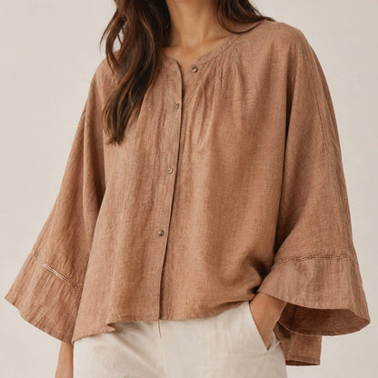 CAMISEIRO BOHO MANGA 3/4 - Pé Calçado