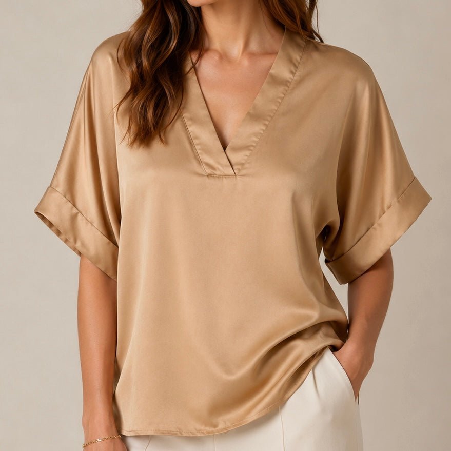 CAMISOLA ACETINADA - Pé Calçado