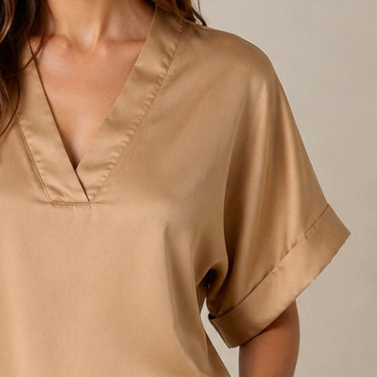 CAMISOLA ACETINADA - Pé Calçado