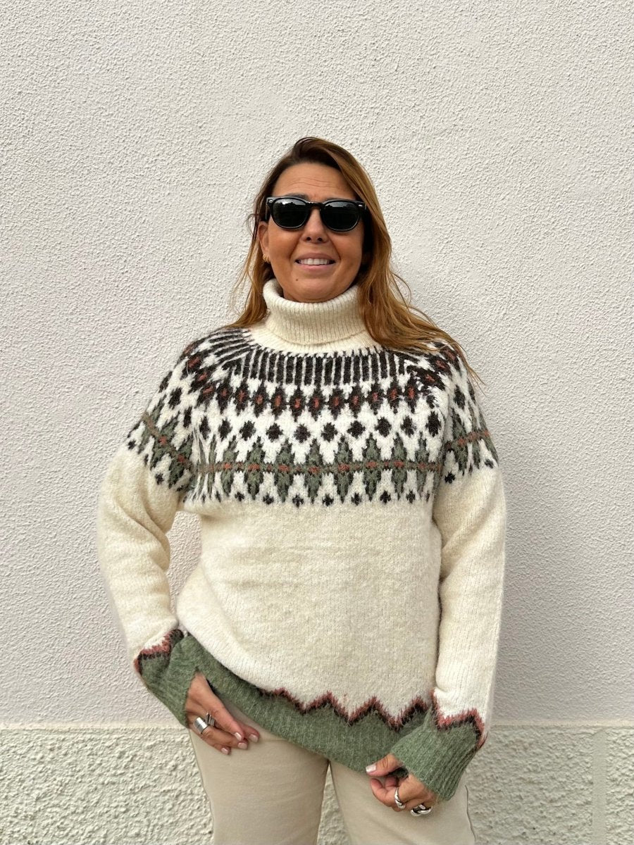 CAMISOLA DE MALHA NÓRDICA - Pé Calçado