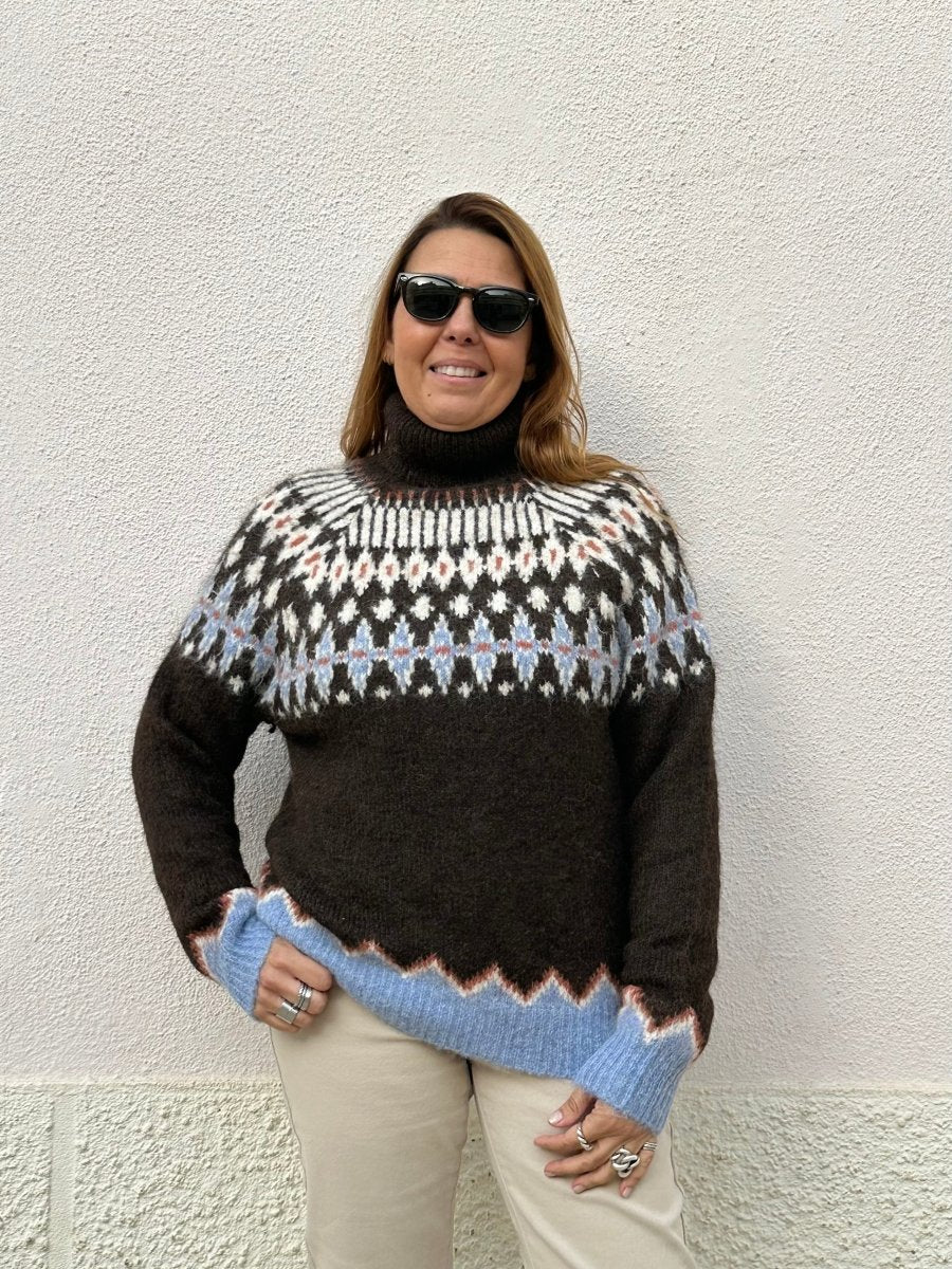 CAMISOLA DE MALHA NÓRDICA - Pé Calçado