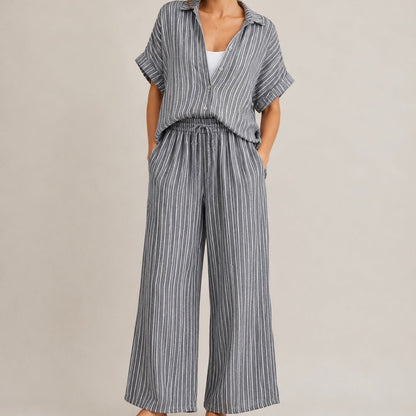 CONJUNTO COM RISCAS - Pé Calçado