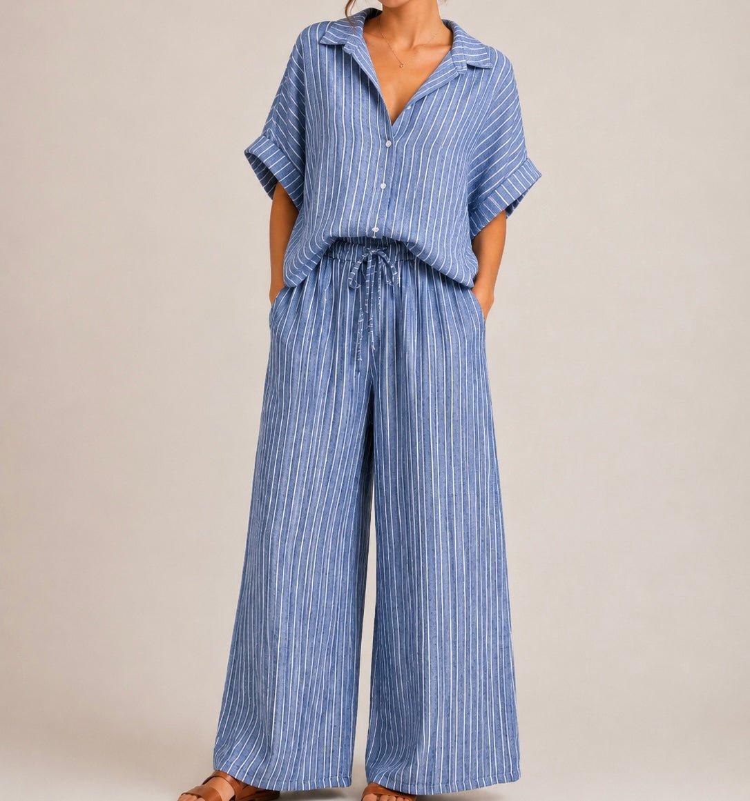 CONJUNTO COM RISCAS - Pé Calçado