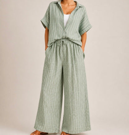 CONJUNTO COM RISCAS - Pé Calçado