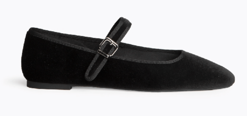 CORINA - MARY JANE DE VELUDO - Pé Calçado