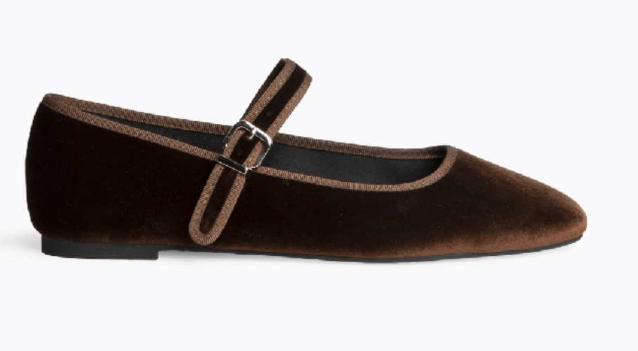 CORINA - MARY JANE DE VELUDO - Pé Calçado