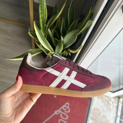 CORINA | TÉNIS BORDÔ - Pé Calçado