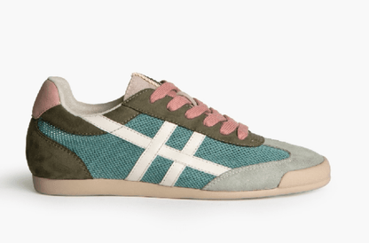 CORINA - TENIS DESPORTIVO RETRO VERDE - Pé Calçado