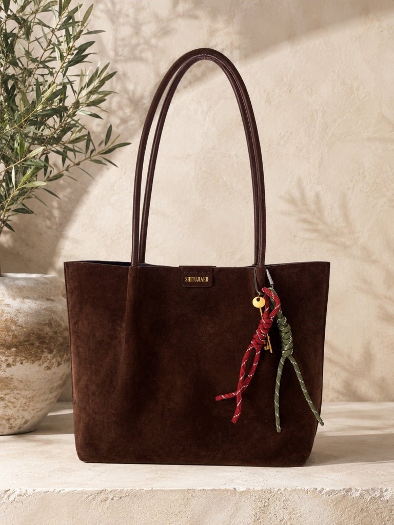 MALA SHOPPER EM CAMURÇA - Pé Calçado