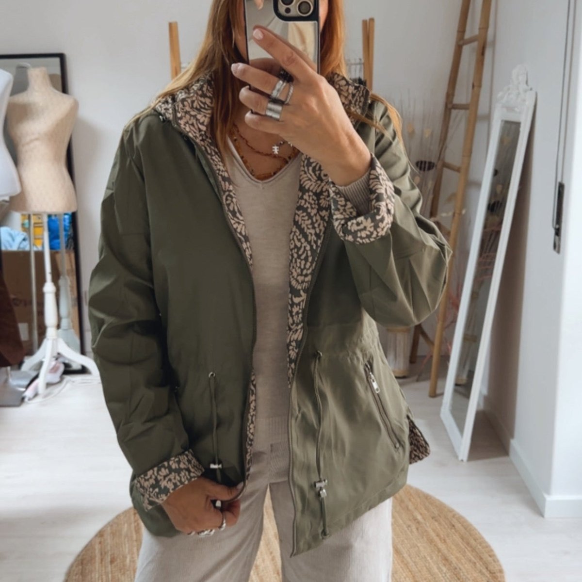 PARKA REVERSÍVEL - Pé Calçado