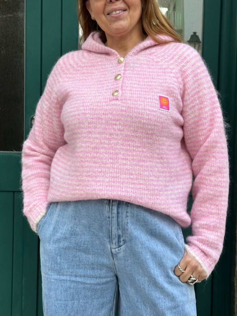 SWEAT ÀS RISCAS - Pé Calçado