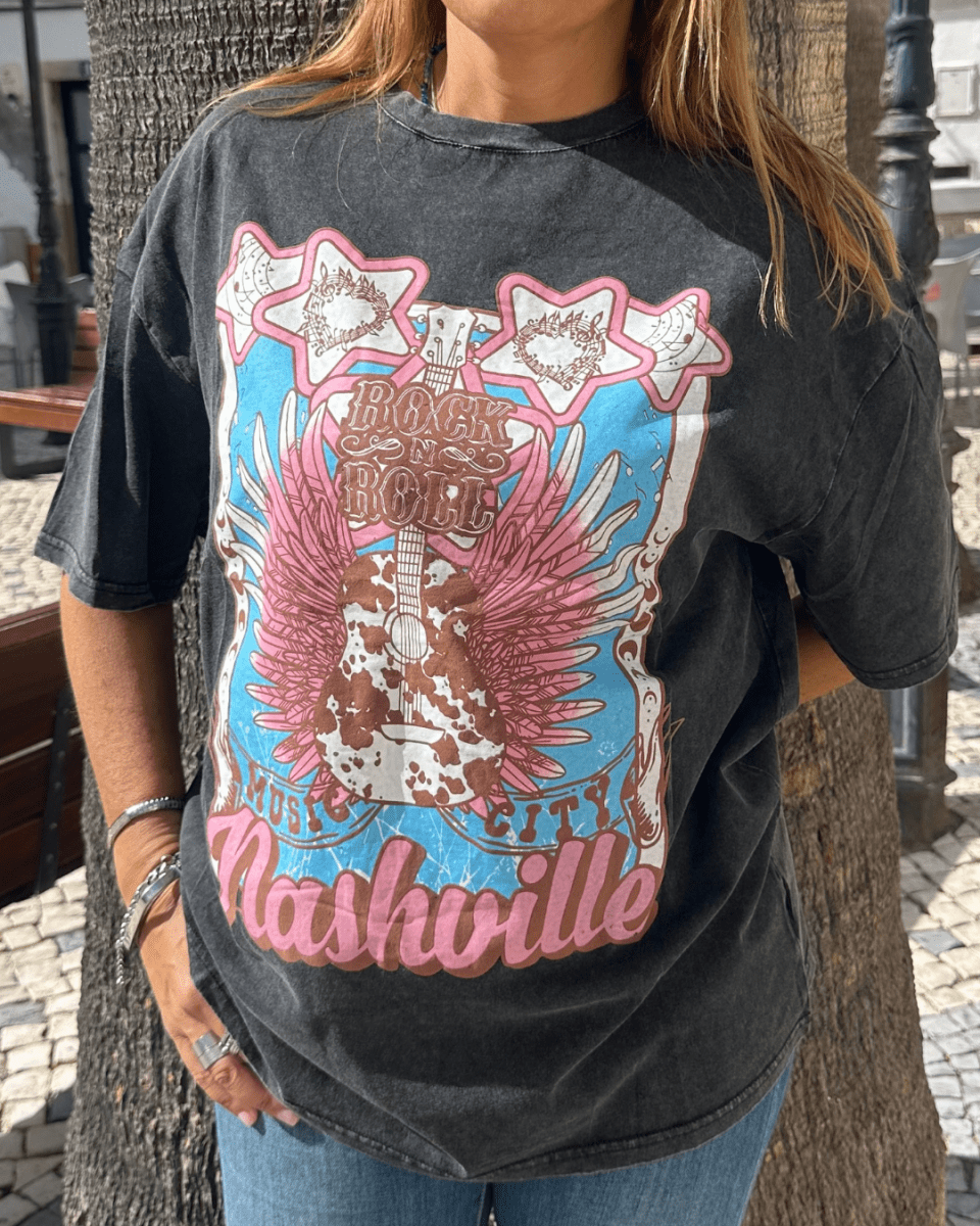 T - SHIRT COM ESTAMPA - Pé Calçado