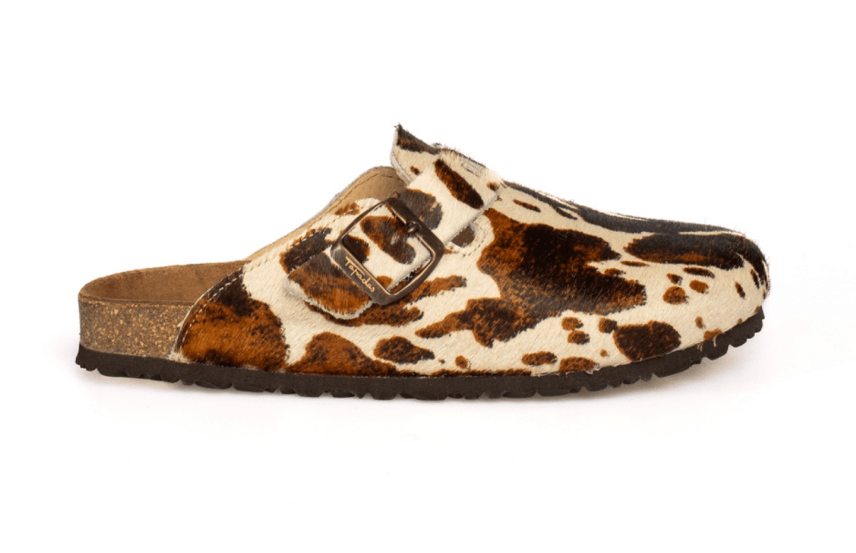T902 - PL - CLOGS DE PÊLO ANIMAL PRINT - Pé Calçado