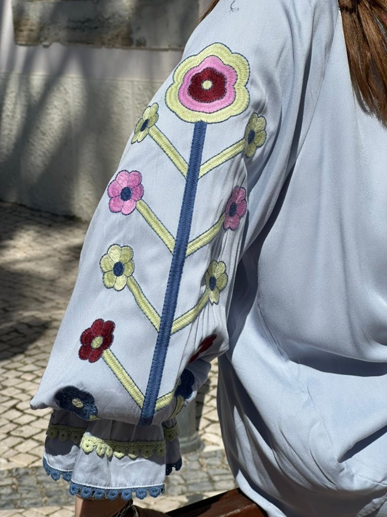 TÚNICA FLORAL - Pé Calçado
