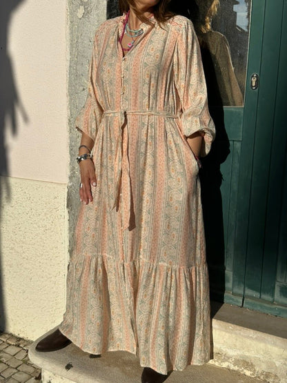 VESTIDO CAMISEIRO FLORAL - Pé Calçado