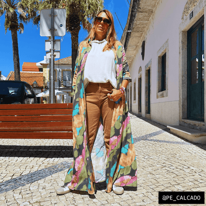 VESTIDO CAMISEIRO LONGO - Pé Calçado