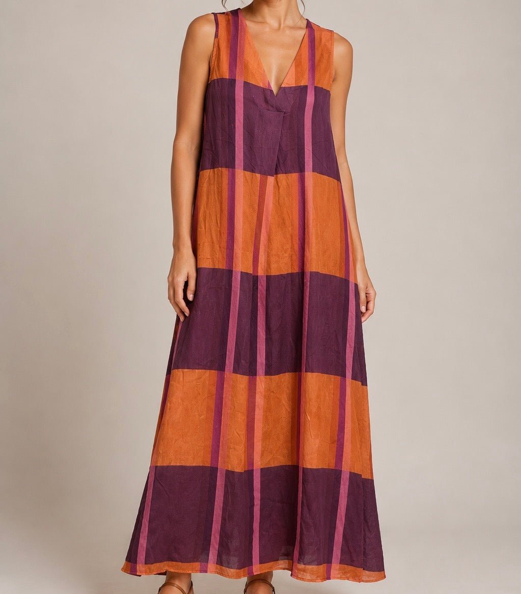 VESTIDO COM BLOCOS GRANDES - Pé Calçado